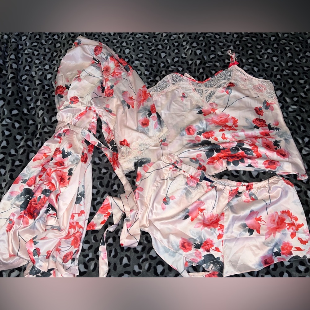 3 piece lingerie sleep set.